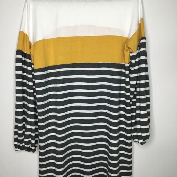 Moa Moa Women's Black/white Striped Long Sleeve Sweatshirt Size M - Picture 7 of 12